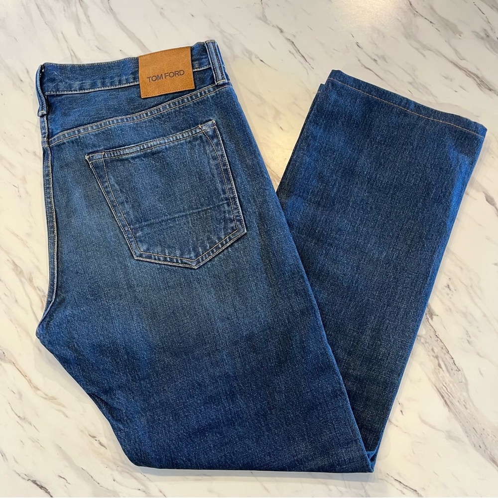 Tom Ford Indigo Straight Leg Jeans